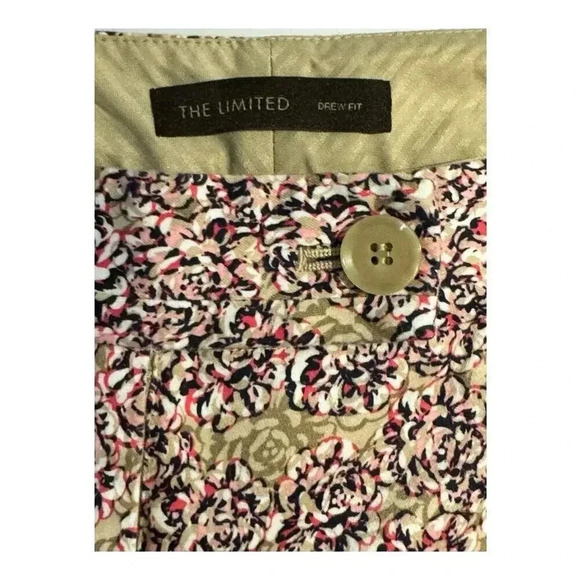 The Limited Drew Fit Women's Cropped Pants‎ Size 10 Multicolor Floral Print - Picture 3 of 6